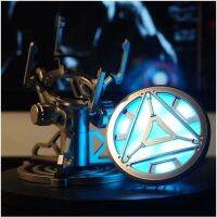 MK6 Tony Stark 1:1 Iron Heart Arc Reactor LED Light โคมไฟรีโมทคอนล Luminescent Collection รุ่น Man ตกแต่งตาราง