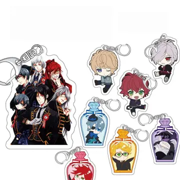 Anime Black Butler Kuroshitsuji Cosplay Stand Model Plate Sebastian  Michaelis Ciel Figures Standee Desk Decoration For