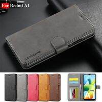 Redmi A1 Case Leather Vintage Phone Case For Hoejse Xiaomi Redmi A1 Case Flip 360 Magnetic Wallet Case On Redmi A1 RedmiA1 Cover