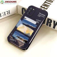 Jinsouwe เคสมือถือ A03S ปลอกสำหรับ Samsung เคสมือถือเซลล์สำหรับเด็กผู้หญิงเด็กผู้ชายภาพวาดสีน้ำฝาหลังแบบแข็งฟิล์มรวมทุกอย่าง