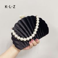 Evening clutch bag for women to match evening dress banquet pearl handbag velvet small bag cheongsam clutch 【JYUE】