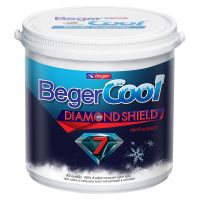 สีน้ำทาภายนอก BEGER CoolDiamond7 BASE D เนียน 9 ลิตร ราคาถูก