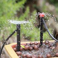 5 Adjustable Volume Ground Dripper Drip Irrigation Sprinkler with 4x7 Capillary Inserted