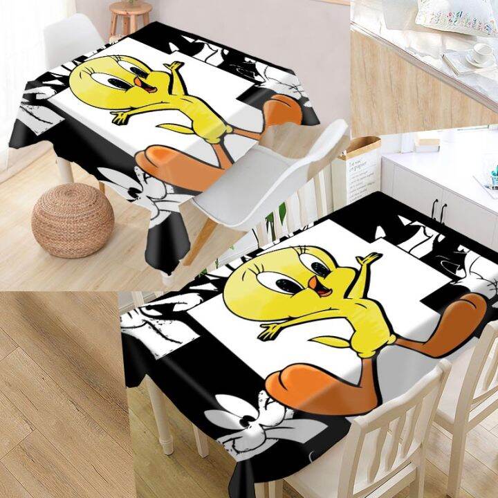 new-arrival-custom-baby-tweety-bird-table-cloth-waterproof-oxford-fabric-rectangular-tablecloth-home-party-tablecloth