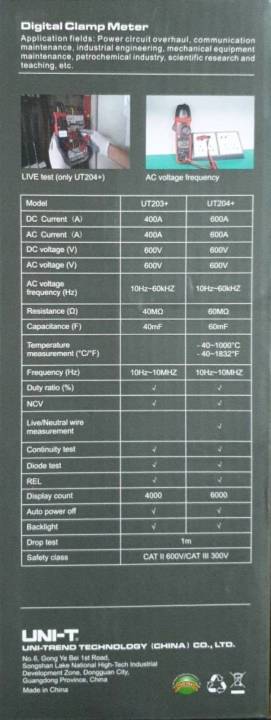 คลิปแอมป์ดิจิตอล-ut203-และ-ut204-uni-t-สามารถเลือกได้ที่หน้าสั่งสินค้า