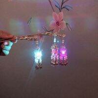 【CW】 Antique Jewelry Wholesale Lamp Bergamot Jin Nian Fringed Light Emitting Tassel Bob Hanfu Headdress Hair Artifact Hairpin Did