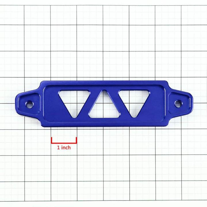 14-5-เซนติเมตรb-illetอลูมิเนียมแบตเตอรี่รถยนต์ผูกลงบาร์ยึดผู้ถือรั้งบาร์อุปกรณ์รถยนต์ส่วนอุปกรณ์ส่วนใหญ่รถ-สีฟ้า
