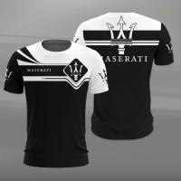 New！2023！Maserati 3D Printed Short Sleeve T-shirt Plus Size Summer Fashion Mens 6XL 2023 High quality products （Freeprinting of names）