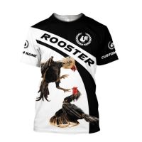 Personalized Rooster battle T-shirt all over print American size fathers Valentines Day gift