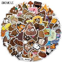 10/30/60PCS Cartoon Poop Spoof Personality Decoration Graffiti Stickers Kawaii DIY Skateboard Laptop Decals Children Sticker F5 Stickers Labels