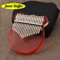 【YF】 17 Keys Kalimba Thumb Transparent Colorful Calimba Musical Instruments With Accessories Gifts Adults