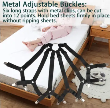 1PC Bed Sheet Holder Straps Sheet Keepers Straps Bedsheet Holders  Suspenders Mattress Cover Straps Bed Sheet Corners Fasteners Clips Keep  Mattress