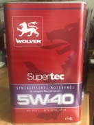 WOLVER SuperTec SAE 5W-40  Nhớt Đức - 1 LON chứa 4 lít dùng cho xe máy