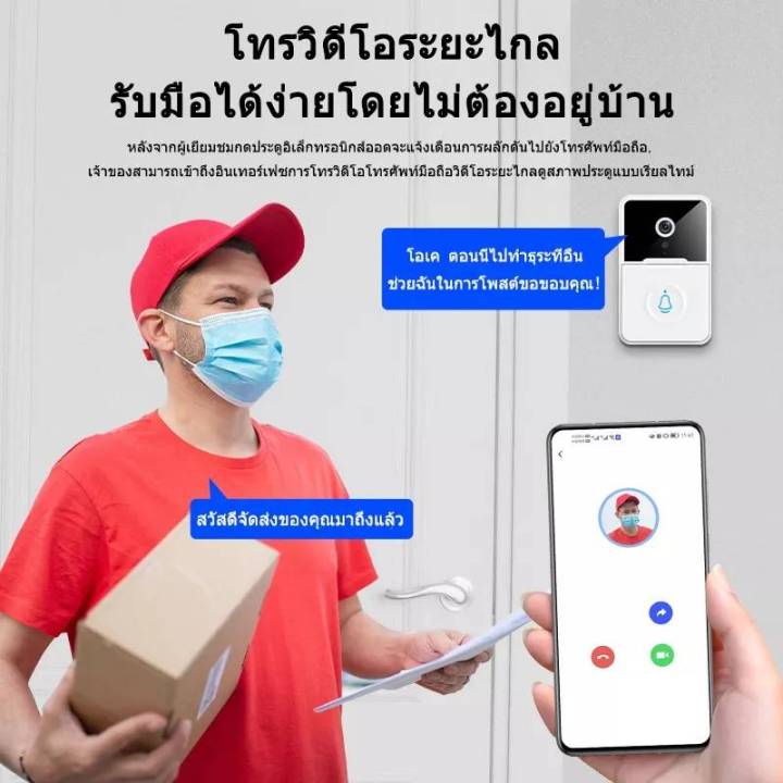 กริ่ง-ออด-ติดหน้าบ้านพร้อมกล้องวงจรปิด-สามารถดูผ่านมือถือได้และตอบโต้ด้วยเสียงได้