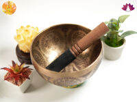 ขันทิเบตแฮนด์เมด ขนาด16.8ซม. น้ำหนัก816กรัม ชามทำสมาธิแฮนด์เมด Tibetan Handmade Singing Bowl