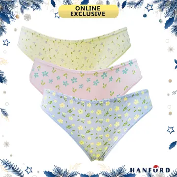 Fem by Hanford Ladies Women Teens Comfy Cotton Bikini Panty Flora