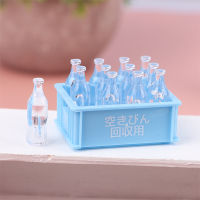 Clothing mother and baby 1ชุด1:12 dollhouse Miniature drinks เครื่องดื่มโซดาพร้อมกล่องจัดเก็บรุ่นตุ๊กตา House Living Scene Decor Toy