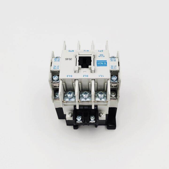 s-n25-แมกเนติก-คอนแทกเตอร์-กระแสac-1-ith-50a-คอนแทกช่วย-2no-2nc-แรงดันไฟฟ้า-coil-ac24v-ac110v-ac220v-ac380v-50-60hz-สินค้าคุณภาพพร้อมส่ง