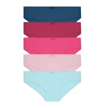 Hush Puppies 5pcs Ladies' Panties Cotton Spandex