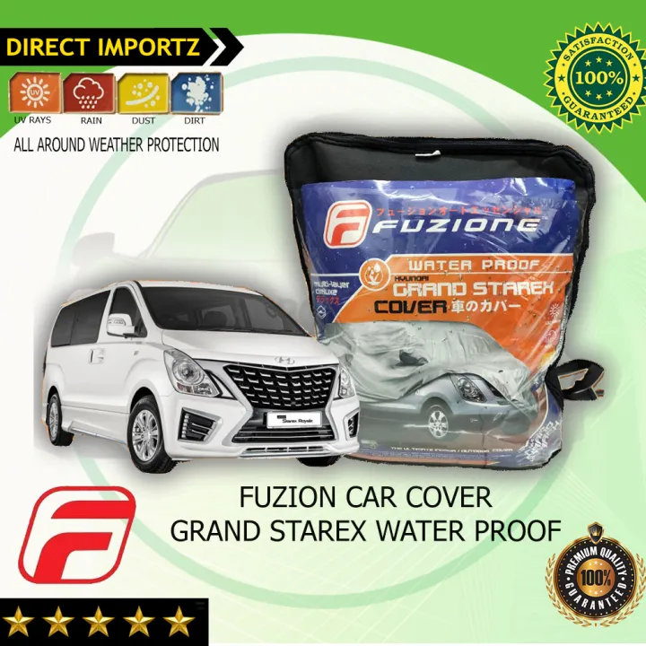 Fuzion Car Cover Grand Starex Waterproof With Reflector All Weather