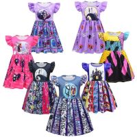 Halloween Childrens Nightmare Before Christmas Sally Flying Sleeve Dress Girls Up Costume