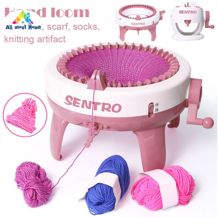 Abh Knitting Machine Smart Weaving Loom Round Knitting Machines Knitting  Board Rotating Double Knit Loom For Sock Hat | Lazada Ph