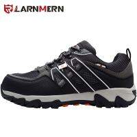 LARNMERN Men Steel Toe Safety Shoes SRC Non-slip Working Security Protection Footwear Breathable Durable Hiking Sneaker