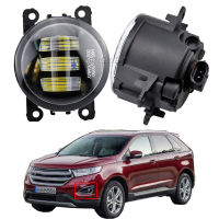 2 X รถผู้โดยสารไฟตัดหมอก LED เลนส์ไฟวิ่งกลางวัน H11 12V สำหรับ Ford Edge 2015 2016 2017 2018