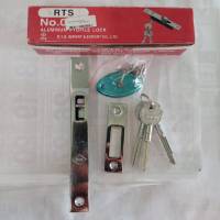 RTS กุญแจคอม้า กุญแจบานเลื่อนอลูมิเนียม No.002  ALUMINUM SLIDING DOOR LOCK