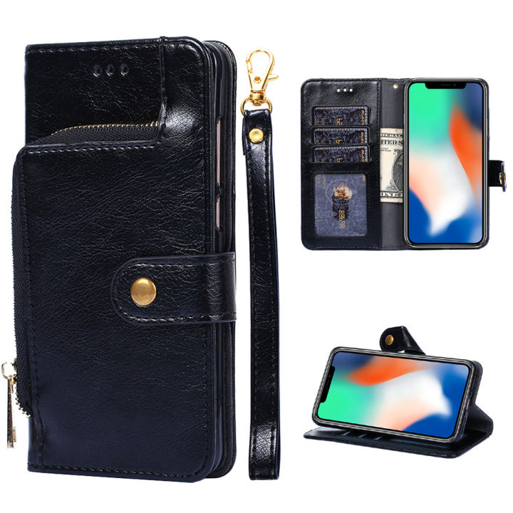 เคสสำหรับ-xiaomi-redmi-note-12-pro-4g-เคสกระเป๋าสตางค์มีซิปพับได้ฝาครอบมีที่เก็บบัตรเป็นหนังแบบกระเป๋าสตางค์