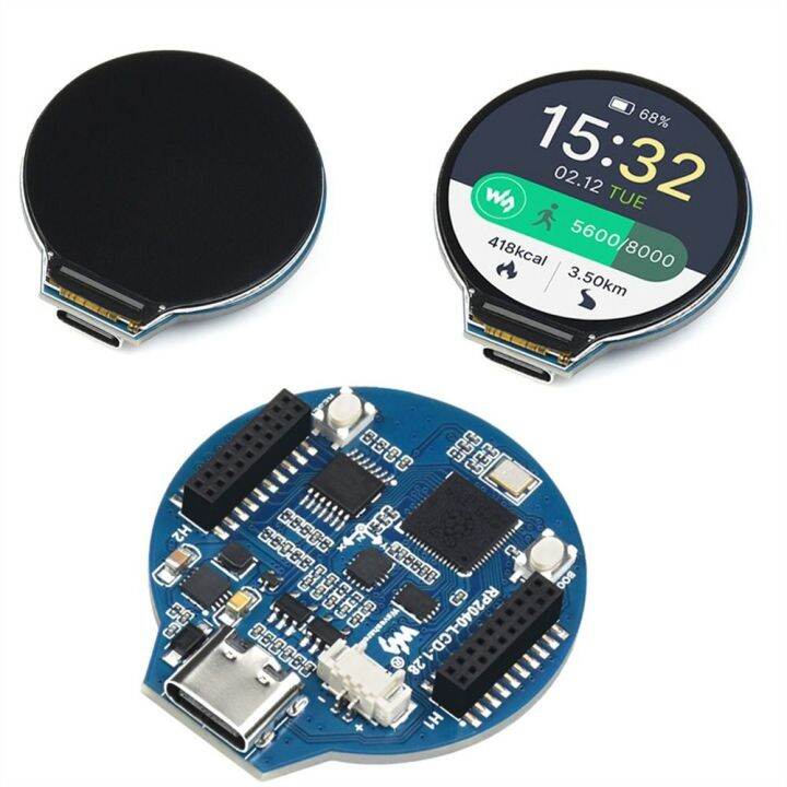 ASHERY Raspberry Pi PICO RP2040 LCD Screen Round LCD Display Screen ...