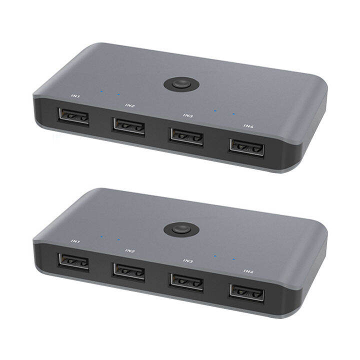 Usb Kvm Switch Splitter Usb 3.0 2.0 Switcher For Pc Keyboard Mouse