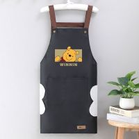 High-end waterproof and oil-proof home kitchen apron womens fashion Korean version adult cooking work dirty work clothes custom mens