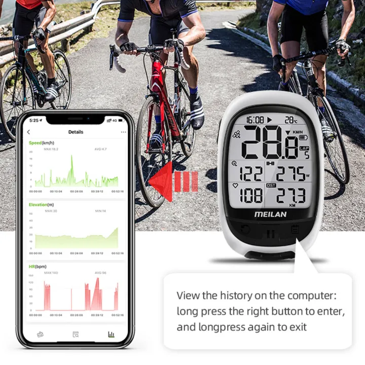 m2จักรยาน-global-position-system-cycling-speedmeter-wireless-bt-bicycle-speed-meter-usb-rechargeable-waterproof-bike-speedometer-full-screen-backlight-cycling-accessory