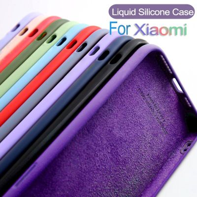 23New Liquid Silicone Case For Xiaomi Mi 11T 10T 11 Lite 5G NE Ultra 12X 12 Poco X4 F4 GT M4 Pro X3 NFC F3 Soft Shockproof Full Cover