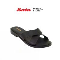 Bata LADIES FLATS รองเท้าแตะแฟชั่นหญิง MULE CONTEMP แบบสวมเปิดส้น สีดำ รหัส 5616487