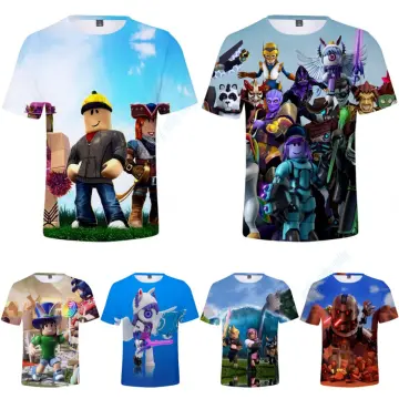 3d New Doors Roblox Figure Escape The Door Short-sleeved Digital