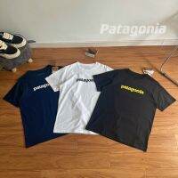 แอลเอ☞เสื้อยืด PATAGONIA Tm เทรนด์เสื้อยืดผ้าฝ้ายโจ๊กเกอร์หลากหลายอารมณ์พิมพ์ลายสีเขียวความหนาแน่นสูง39060ผู้ชายและผู้หญิง