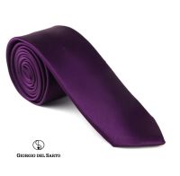 Giorgio Del Sarto Satin Necktie Purple เนคไทผ้าซาตินสีม่วง