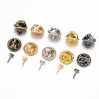 【CC】▲✺  50pcs Clasp Brooch Base Pin Backs Garment Badge Making Supplies Accessories Materials