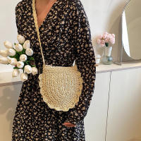 Ethnic Embroidery Bag Hand-crocheted Rope Bag Vintage Lace Woven Bag Forest Grass Woven Handbag Casual Small Shoulder Bag