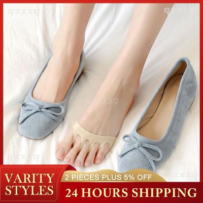 Five Toes Insole Split Toe Mat Half Pam Socks Shoes Insole Forefoot Sock Pad For High Heel Shoes Soft  Cotton Foot Pad Shoes Accessories