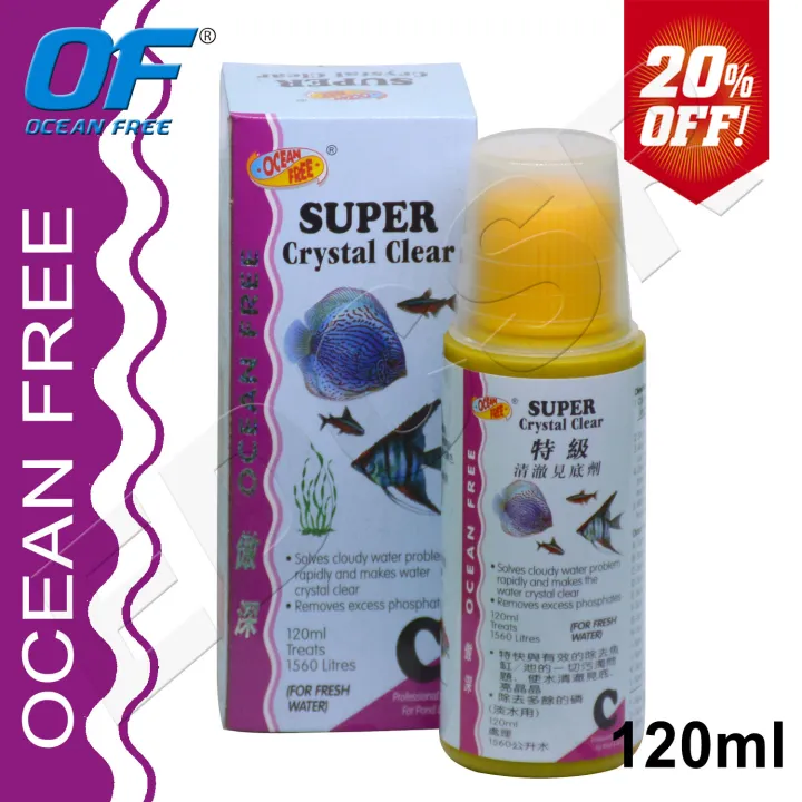 Ocean Free CSuper Crystal Clear Aquarium Fish Medication 120ml
