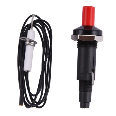 Piezo Ignition Set With Cable 1000Mm Long Push Button Kitchen Lighters For Gas Stoves Ovens