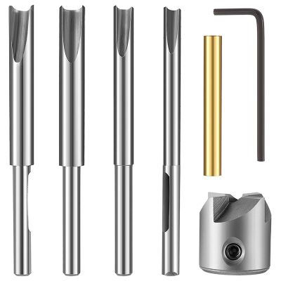 7 Pieces Pen Barrel Trimmer Kit Pen Barrel Trimming System Mill Trimmer Set,Cutting Head Sleeve Adapter Hex Key Wrench