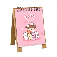 Mini Desk Calendar 2024 Small Desktop Calendar Planner with To Do List Memo Board Teacher Portable Mini Calendar Office Decor