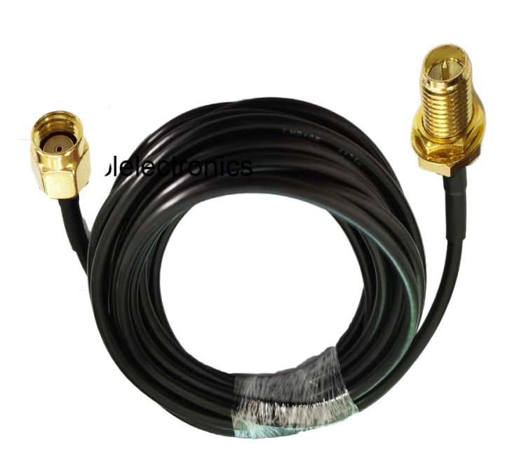 LMR195 RP-SMA male to RP-SMA Female Pin Connector RF Coaxial Coax Cable 50ohm 50cm 1m 2m 3m 5m 10m 15m 20m 30m