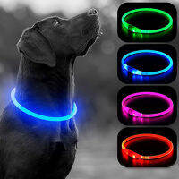 Led Usb Charge Dog Collar Replacement Adjustable Night Safety Walking Flashing Glow Anti-lost Collar Dog Accessories