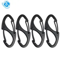 Aloi S Jenis Carabiner Rantai Kunci Edc Alat 4Pcs Mudah Alih 8 Cincin Pelepasan Cepat Klip Hanging Buckle