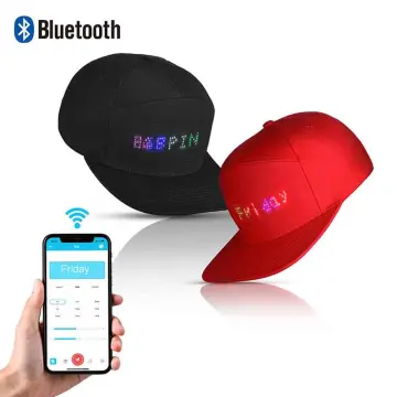 LED App Controlled Programmable Hat with USB Charger